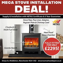 Amazing Multi-Fuel Stove & Installation Package Deal - Showroom Offer