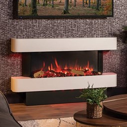 Gazco eStudio Arosa 140 Electric Fireplace Suite
