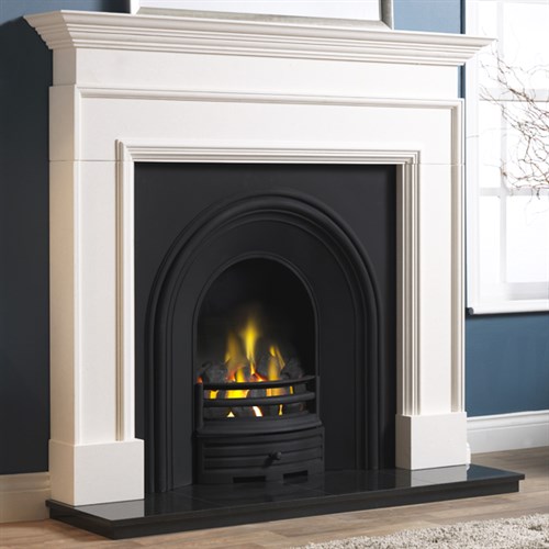 Penman Cortese Limestone Fireplace