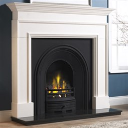 Penman Cortese Limestone Fireplace