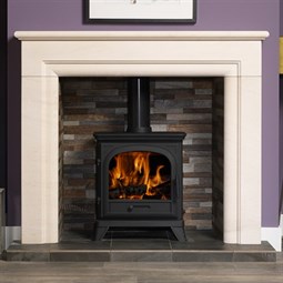 Penman Monza Limestone Fireplace