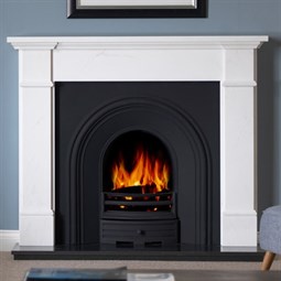 Penman Velletri Clara Pura Marble Fireplace