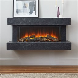 British Fires Winchester Wall Hung Electric Fireplace Suite