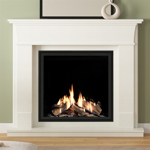 Elgin & Hall Erdington 750CF Marble Gas Fireplace Suite