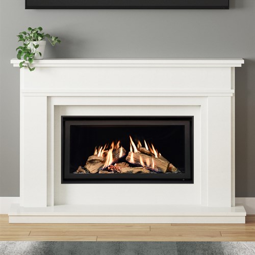 Elgin & Hall Harlow 800CF Marble Gas Fireplace Suite