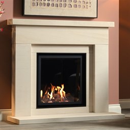 Adore 600 HE Gas Fire with Durrington Limestone Fireplace Suite