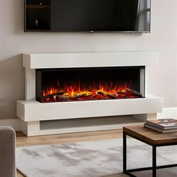 Flames Camaro Freestanding Electric Fireplace Suite