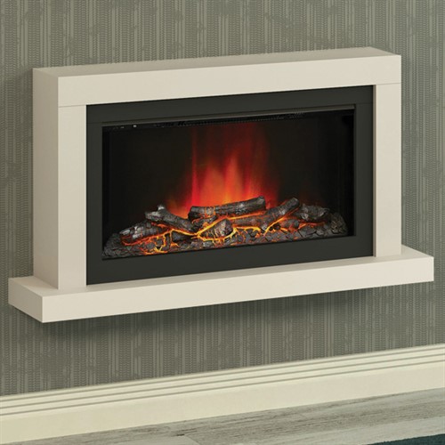 FLARE Collection by Be Modern Elyce Wall Mounted Electric Fireplace Suite