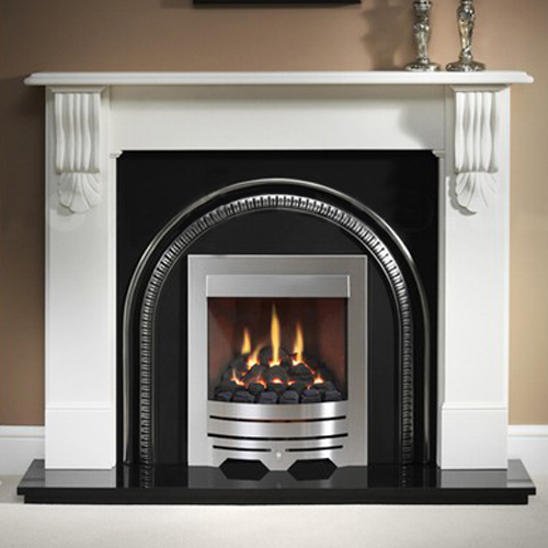 Gallery Kingston 56" Limestone Fireplace Hotprice.co.uk
