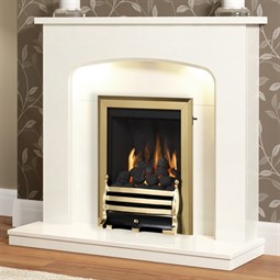 FLARE Collection by Be Modern Tasmin Marble Fireplace Suite