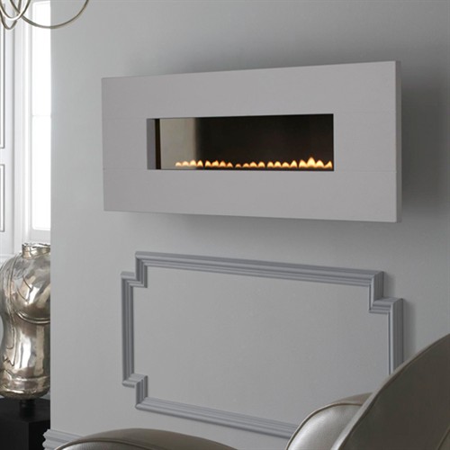 Eko Fires 5090 Wall Mounted Flueless Gas Fire - Limestone