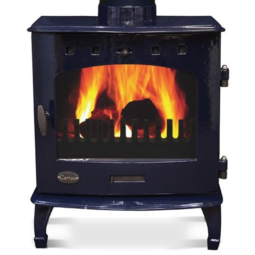 Carron 7.3kW MultiFuel / Wood Burning Stove Blue Enamel Hotprice.co.uk