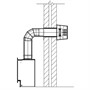 Top Exit Up & Out Balanced Flue Kit (Anthracite)
