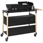 Double Burner with Grill & Plancha and Double Trolley (765-069)