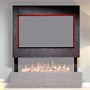 VS150 Media Suite TV Section - Cupria Stone effect