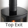 NEO Black Glass Top (Top Flue Exit)