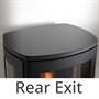 NEO Black Glass Top (Rear Flue Exit)