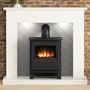 White Marble with Grey Herringbone