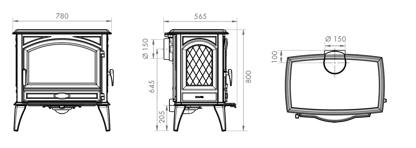 Dovre 760WD Cast Iron Woodburning Stove