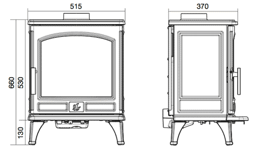 ACR Ashdale Multifuel Stove Sizes