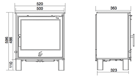 ACR Buxton Multifuel Stove Sizes