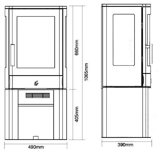 ACR NEO 3C Electric Stove Sizes