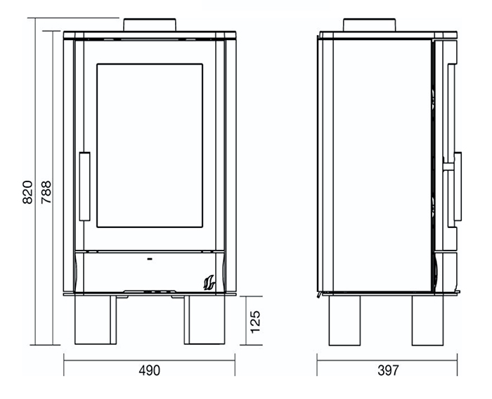 ACR NEO 3FG Balanced Flue Gas Stove Sizes