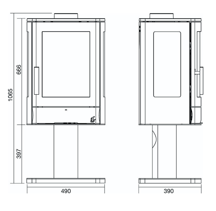 ACR NEO 3PG Gas Stove Sizes