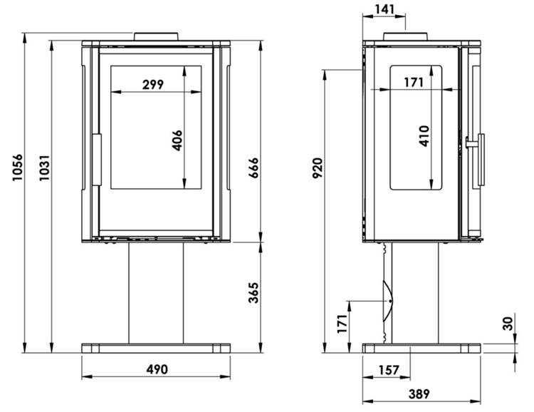 ACR NEO Xp Stove Sizes