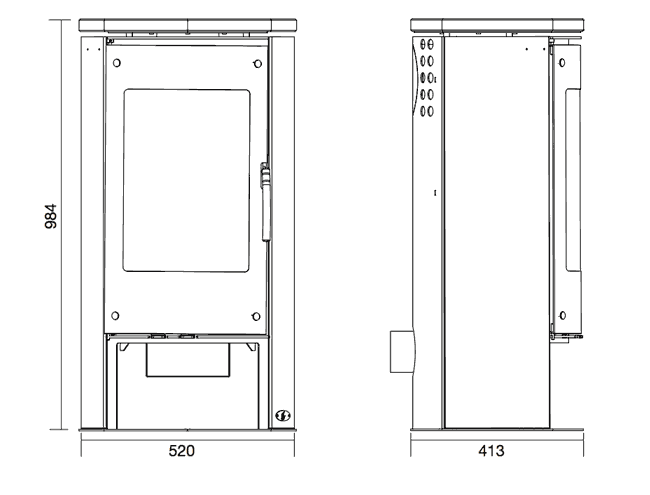 ACR Novus Stove Sizes