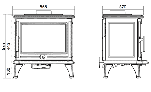 ACR Rowandale Multifuel Stove Sizes