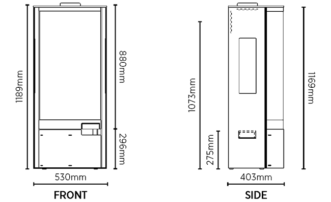 AGA Westbury Stove Sizes
