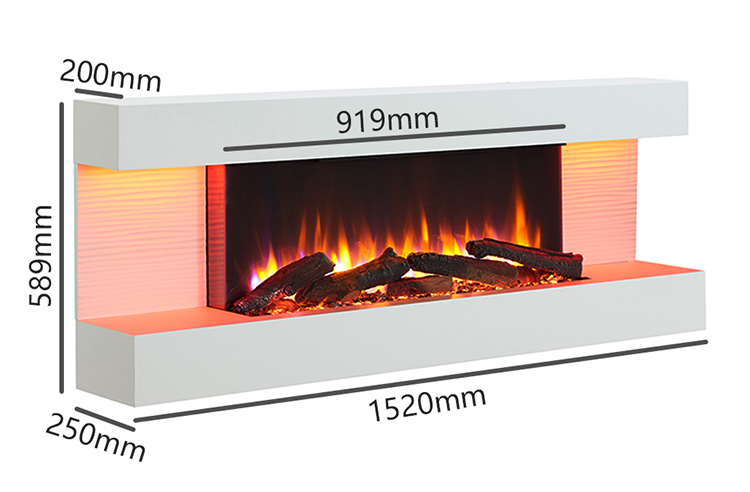 Amba 60" Wall Hung Suite Dimensions