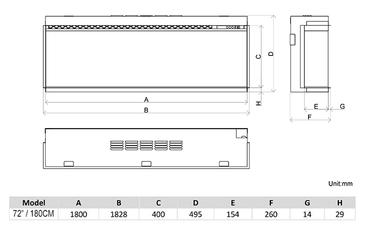 Oxford 1800 Fire Sizes BlazeBright