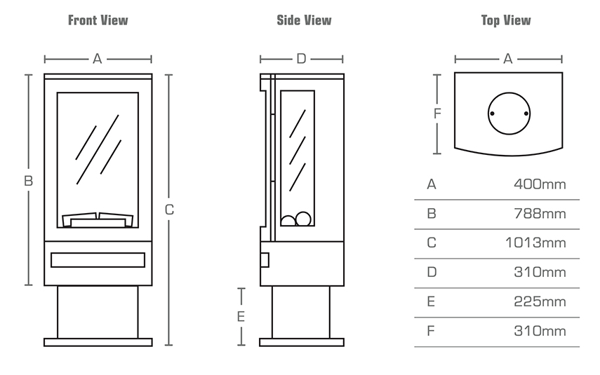 Bramshaw Stove Sizes