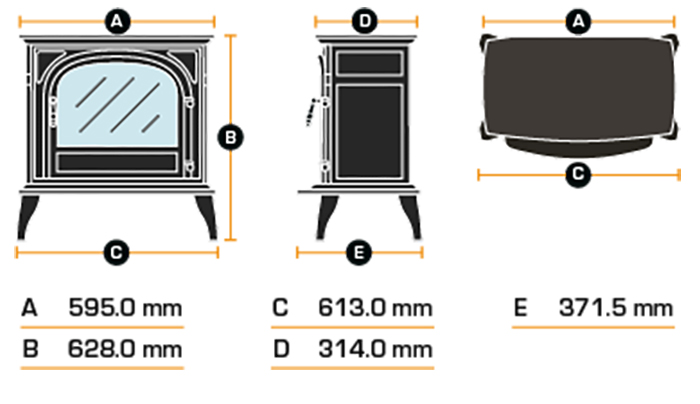 Hinton Electric Stove Sizes