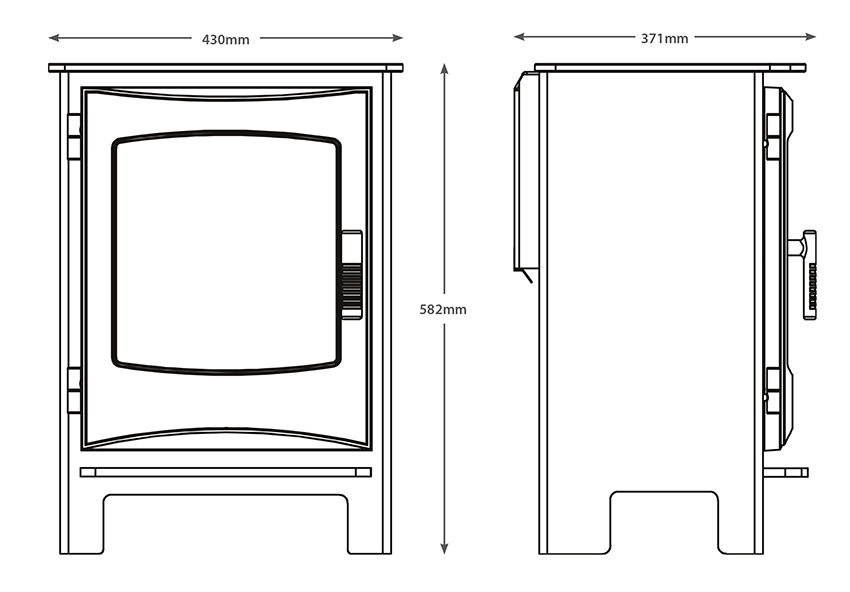 Ignite 5 Gas Stove Sizes