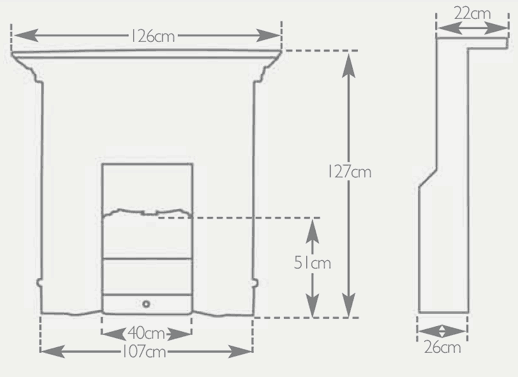 Carron Verona Cast Iron Fireplace Sizes