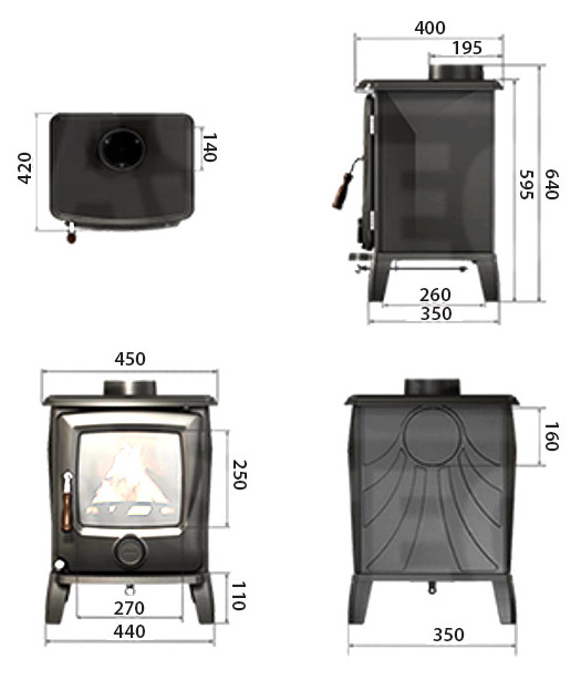 Cast Tec Cougar 7 Stove Sizes