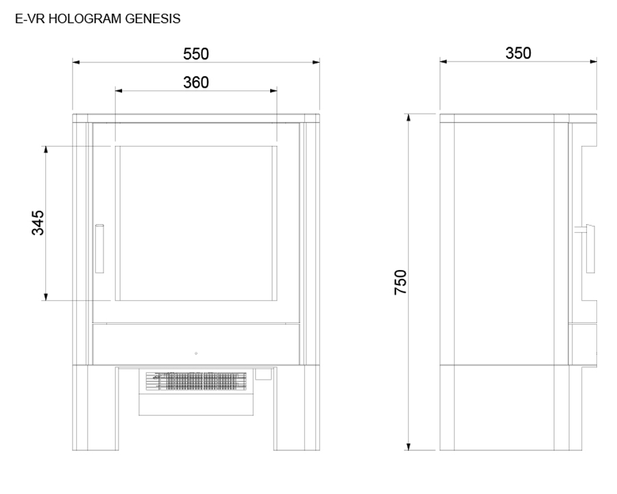 Celsi Electristove Hologram Genesis Electric Stove Sizes