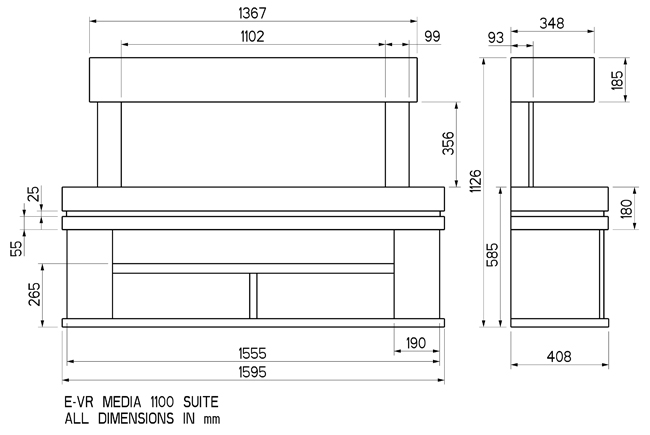 Celsi Electriflame VR 1100 Suite Sizes