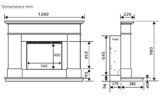 Celsi Ultiflame VR Avignon Suite Sizes