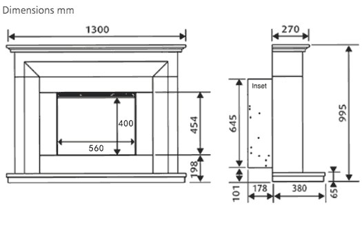 Celsi Ultiflame VR Lille Suite Sizes