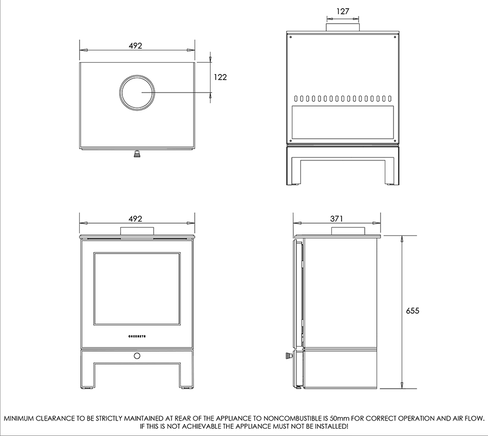 Chesneys Serendipity Gas Stove Sizes