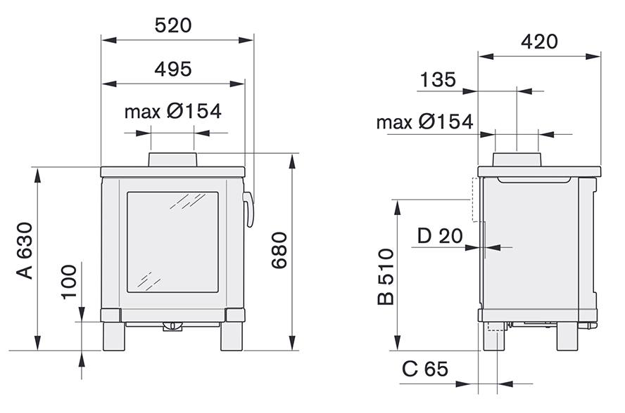 Contura 51L Sizes