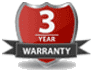 3 Year Warranty