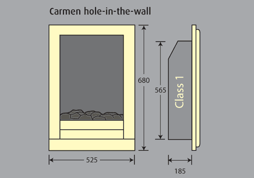 Courts Carmen 4 Sided Gas Fire