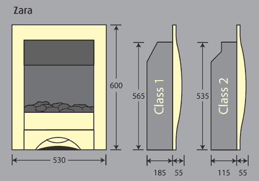 Courts Zara Inset Gas Fire