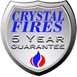 Crystal Fires 5 Years Warranty