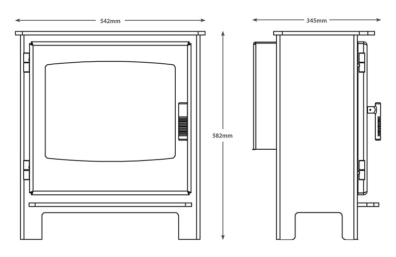 Desire 7 Gas Stove Sizes